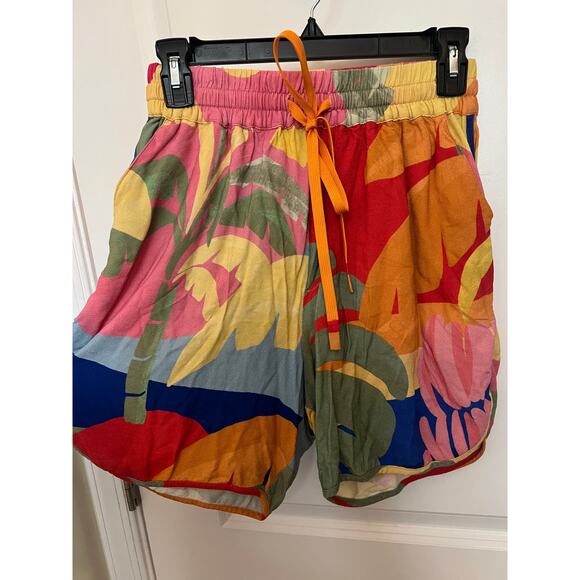 FARM Rio | Shorts | Farm Rio Tropical Multicolor Shorts S Elastic Waist ...